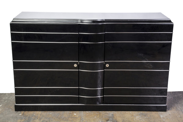 Beautiful Art Deco Chromelined Sideboard - Art Deco Antiques
 - 1