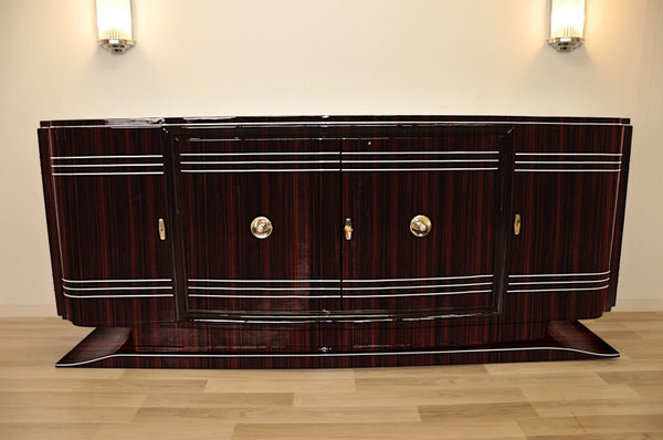 Grand French Art Deco Sideboard In Macassar Ebony