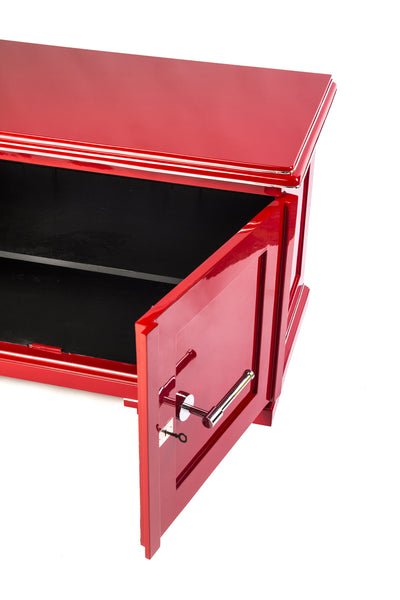 Chic Art Deco Sideboard In Cherry Red And Black Interior - Art Deco Antiques
 - 5