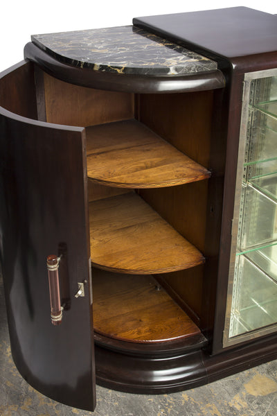 Colossal French Art Deco Buffet / Sideboard With Parchment Covered Doors - Art Deco Antiques
 - 5