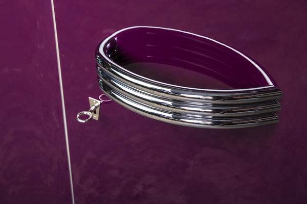 Posh Streamlined Art Deco Sideboard In Plum - Art Deco Antiques
 - 2