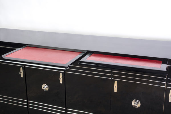 Streamlined Art Deco Chrome Sideboard - Art Deco Antiques
 - 3