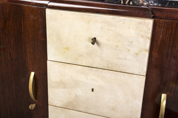 Elegant 1930's French Art Deco Sideboard Signed Maurice Rinck - Art Deco Antiques
 - 4