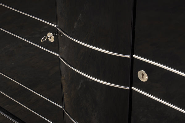 Beautiful Art Deco Chromelined Sideboard - Art Deco Antiques
 - 3