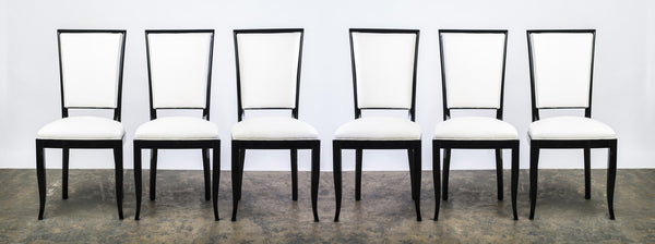 Impressive Set Of Six (6) Art Deco Dining Chairs - Art Deco Antiques
 - 1