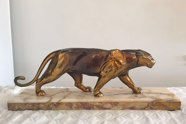 Art Deco Panther Sculpture - Art Deco Antiques
 - 2
