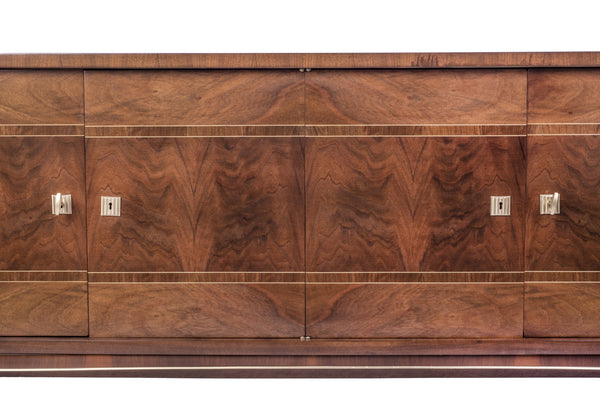 Luxe French Art Deco Buffet / Sideboard In Walnut - Art Deco Antiques
 - 2