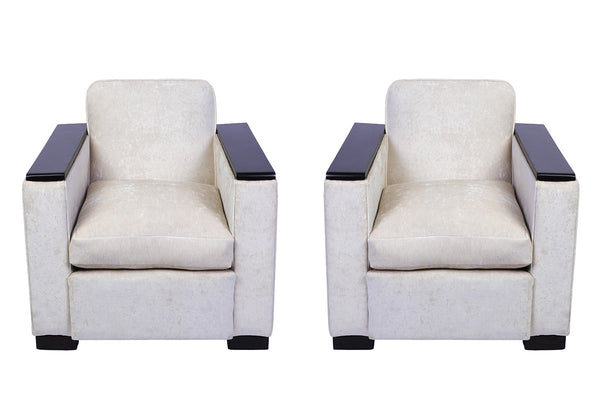 Pair of Jacques Adnet Club / Armchairs - Art Deco Antiques
 - 2