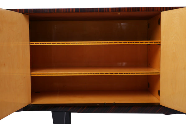 Chic French Art Deco Buffet / Sideboard In Macassar Ebony - Art Deco Antiques
 - 6
