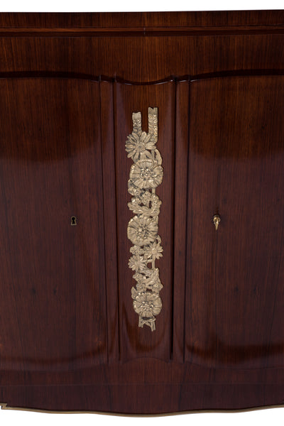 Fantastic French Art Deco Sideboard Credenza In Rosewood by Jules Leleu