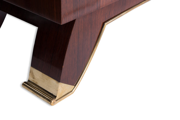 Fantastic French Art Deco Sideboard Credenza In Rosewood by Jules Leleu