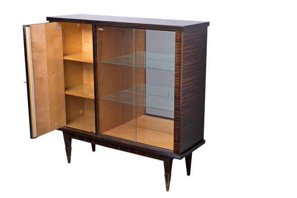 Exceptional Art Deco Macassar Vitrine