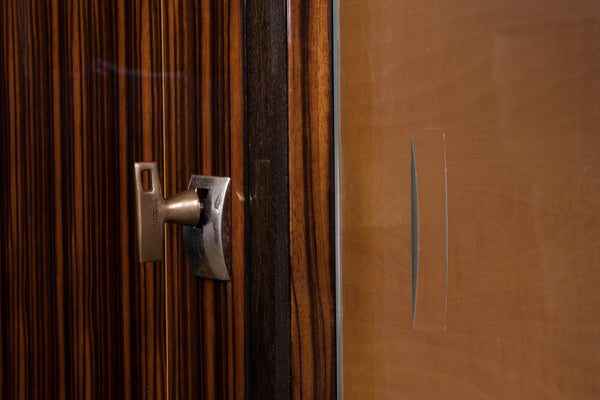 Exceptional Art Deco Macassar Vitrine