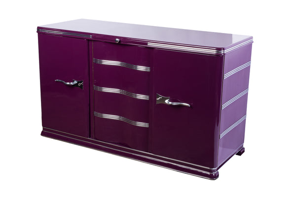 Luxe Art Deco Sideboard In Lilac