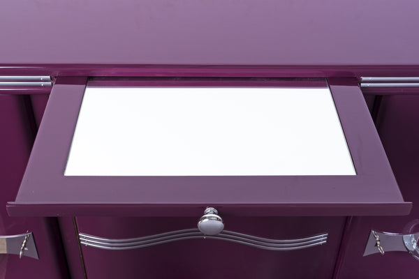 Luxe Art Deco Sideboard In Lilac