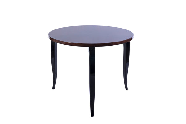 Art Deco Round Side  / Coffee Table In Zebra Wood