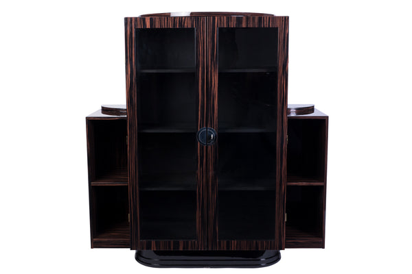 Exceptional Art Deco Macassar Vitrine