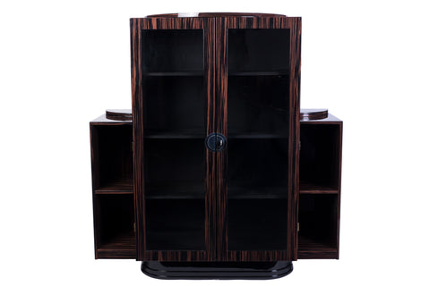 Exceptional Art Deco Macassar Vitrine