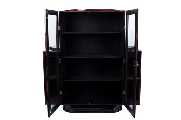 Exceptional Art Deco Macassar Vitrine