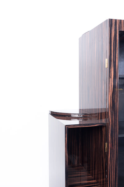 Exceptional Art Deco Macassar Vitrine