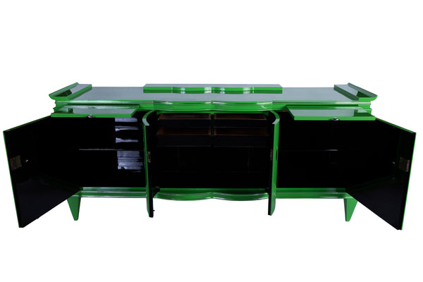 Sensational Art Deco Sideboard In Mint Lacquer
