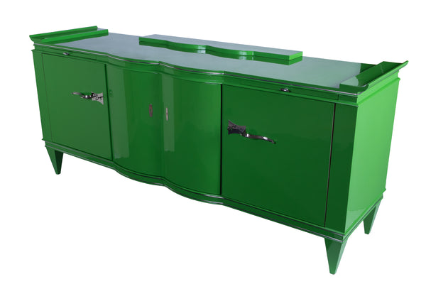 Sensational Art Deco Sideboard In Mint Lacquer