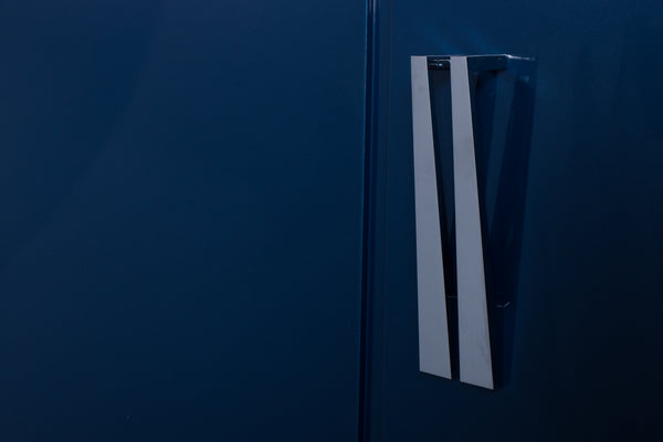 Stunning 1940's French Art Deco Sideboard In Metallic Cobalt