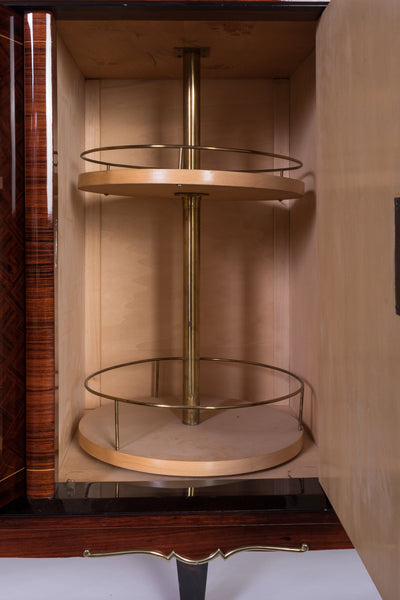 Exquisite French Art Deco Sideboard Credenza In Rosewood by Jules Leleu