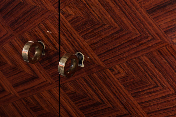 Exquisite French Art Deco Sideboard Credenza In Rosewood by Jules Leleu