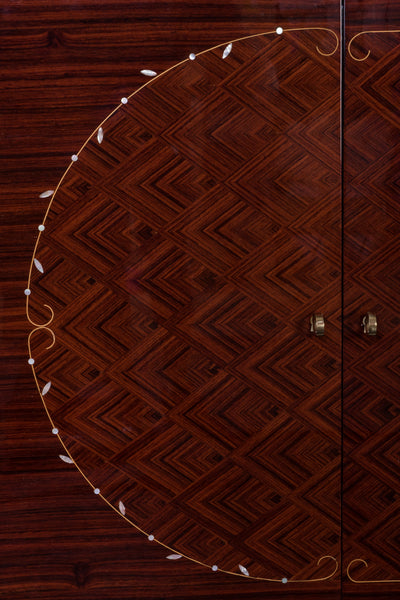 Exquisite French Art Deco Sideboard Credenza In Rosewood by Jules Leleu