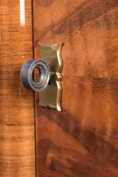 Luxe French Art Deco Sideboard Credenza In Amboine Burl
