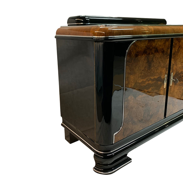 French Art Deco Burl Buffet / Sideboard
