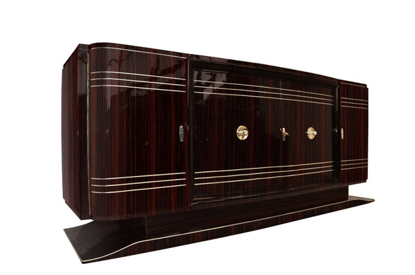 Grand French Art Deco Sideboard In Macassar Ebony