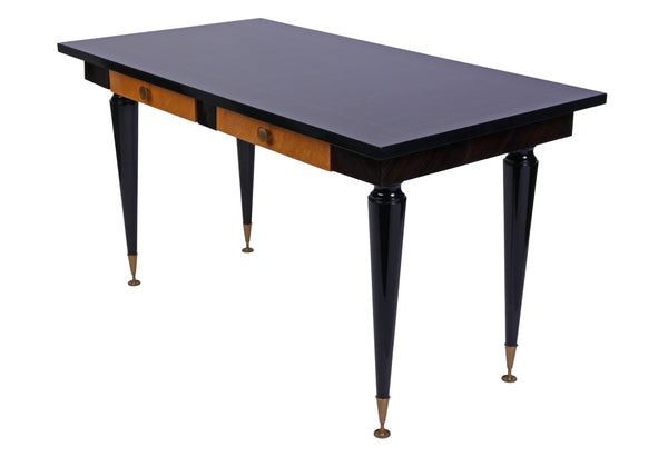 Beautiful 1930's French Art Deco Desk With Macassar Ebony Top - Art Deco Antiques
 - 3