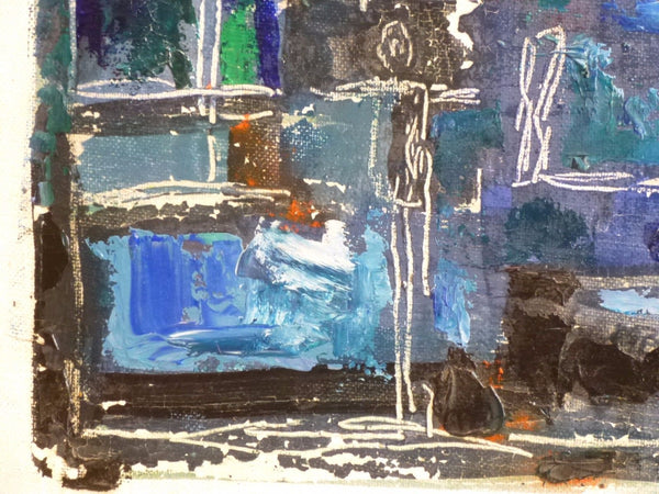 Stunning 1950's Mid-Century Modernist Expressionist Oil Painting - Art Deco Antiques
 - 2