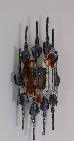 Sensational Brutalist Wall Sconce By Tom Ahlström & Hans Ehrlich - Art Deco Antiques
 - 3