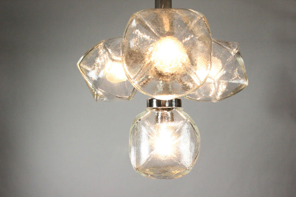 Beautiful Mid-Century Modernist 1960's Pendant Chandelier By Motoko Ishii - Art Deco Antiques
 - 7