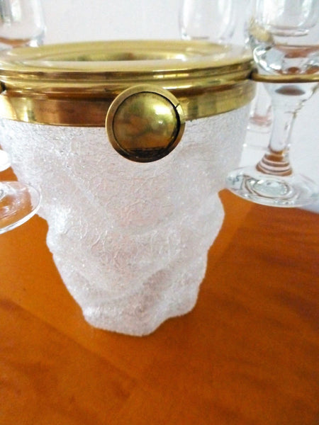 Exquisite Art Deco Set Of 6 Cordial Glasses & Ice Bucket By Westmoreland - Art Deco Antiques
 - 7