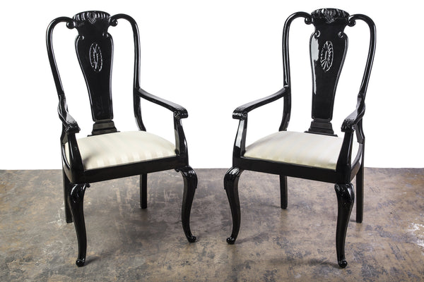 Sophisticated Pair Of Mid-Century Modernist Dining Chairs - Art Deco Antiques
 - 1
