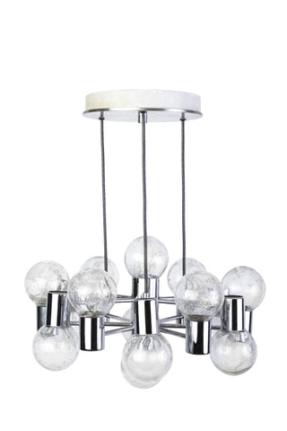 Stunning Mid-Century Modernist Chandelier By Doria - Art Deco Antiques
 - 1
