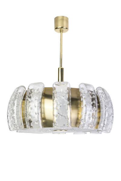 Stunning Mid-Century Modernist Glass Pendant / Chandelier By Doria - Art Deco Antiques
 - 1