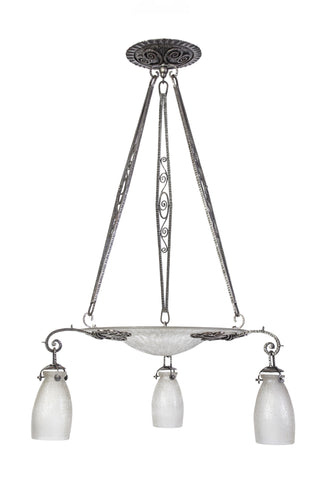 Stunning Art Deco Chandelier By Daum-Nancy - Art Deco Antiques
 - 1