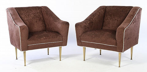 Pair Of Mid-Century Modernist Club Chairs - Art Deco Antiques
 - 1