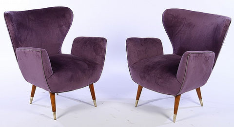 Magnificent Pair Of Italian Mid-Century Modernist Butterfly Style Chairs - Art Deco Antiques
 - 1