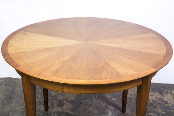 French Art Deco Sycamore Sunburst Dining Table by Dominique. - Art Deco Antiques
 - 3
