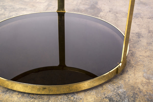 Gorgeous Italian Mid-Century Modernist Bronze Side Table - Art Deco Antiques
 - 4