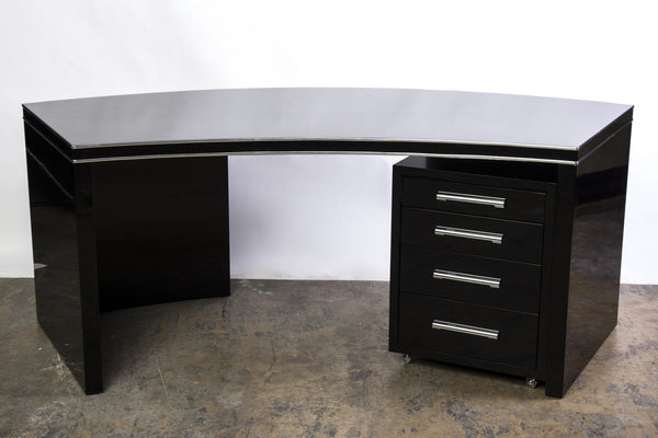 Wonderful Art Deco Desk With Filing Cabinet - Art Deco Antiques
 - 4