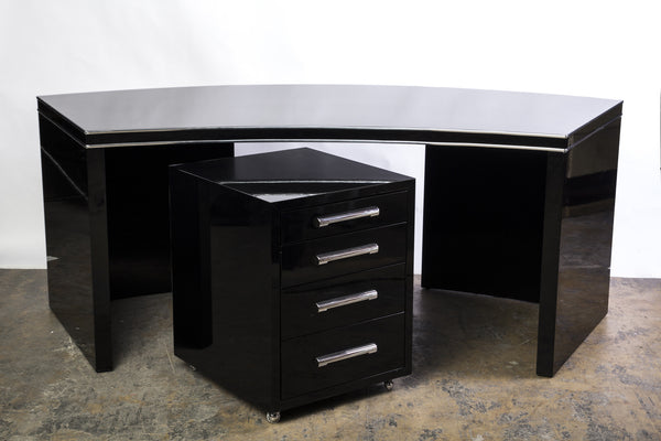 Wonderful Art Deco Desk With Filing Cabinet - Art Deco Antiques
 - 6