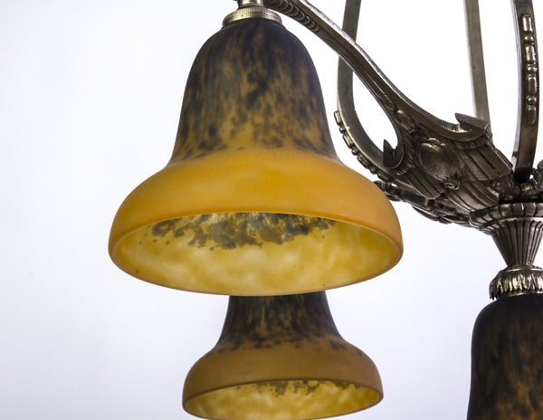 Impressive French Art Deco Chandelier By Charles Schneider - Art Deco Antiques
 - 5