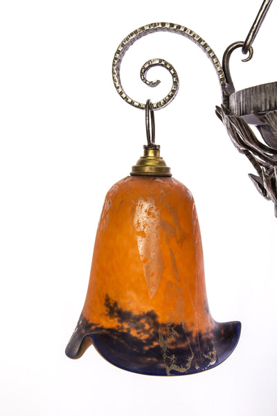 Beautiful Art Deco Chandelier By Degue - Art Deco Antiques
 - 4
